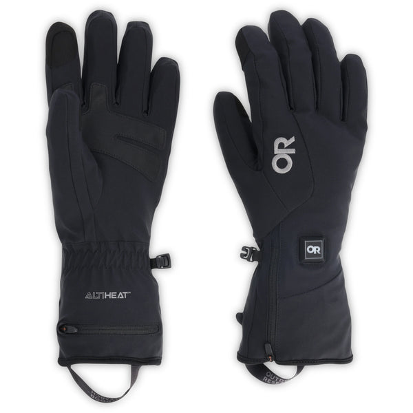 Outdoor Research Men's Sureshot Heated Softshell Gloves Black M