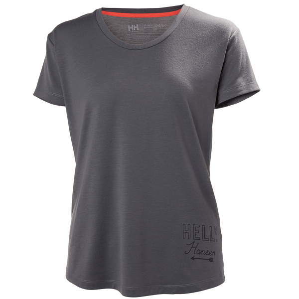 Helly Hansen Women's Une Short Sleeve T-Shirt-Goji Berry-Quiet Shade
