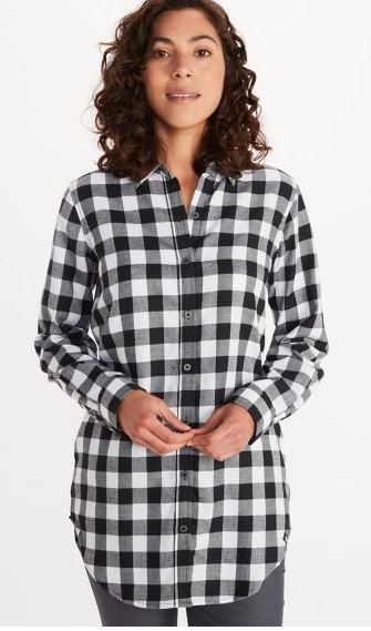 Marmot Women's Nicolet Lightweight Flannel Shirt-Black