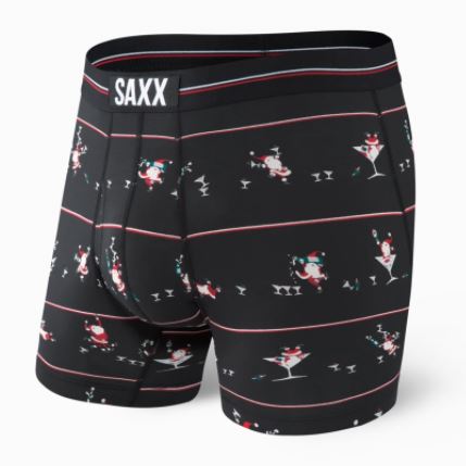 SAXX Ultra Boxer Brief - Black Holiday Cheer