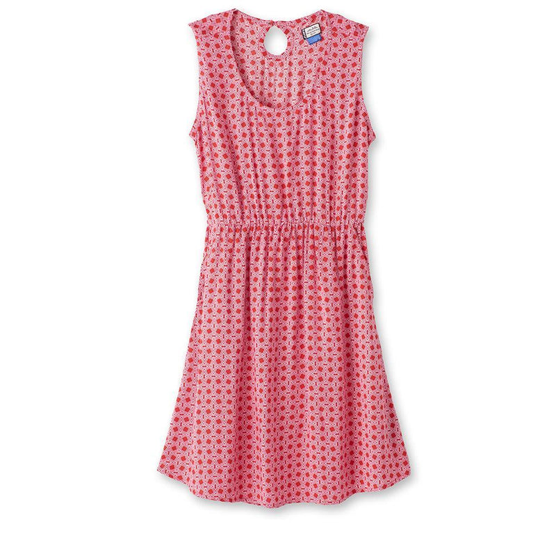 KAVU Women's Simone Print Dress-Pink Prism