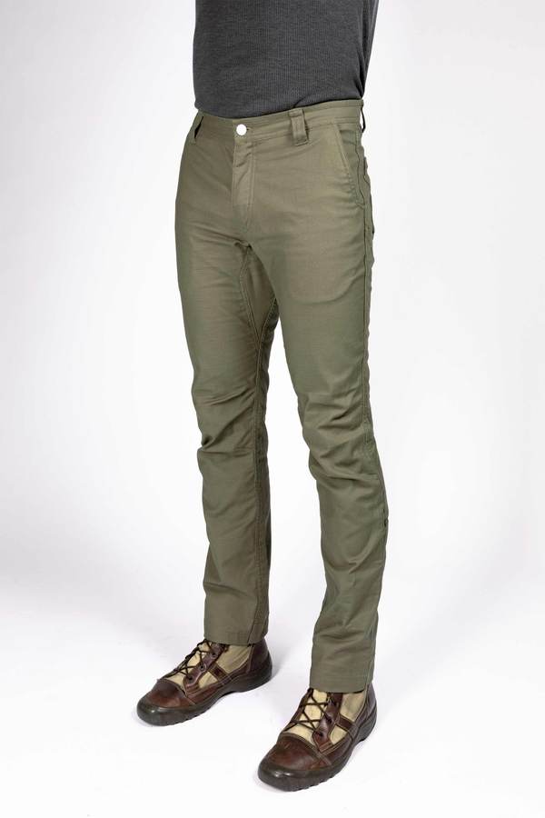 Livsn Flex Canvas Pants-Olive